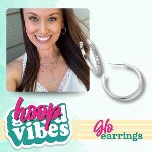 Park Lane Silver Glo Hoop Earrings